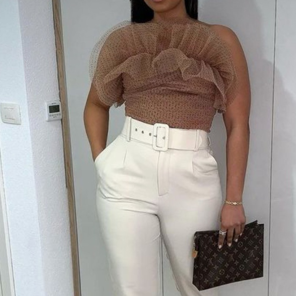 ZARA TULE CROP TOP - Picture 2 of 10